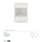 Bungalow 5 Fedor Two Drawer Side Table White Grasscloth Tearsheet