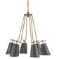 currey and  company jean louis chandelier metal black gold