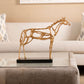 bungalow 5 Arabian horse statue gold