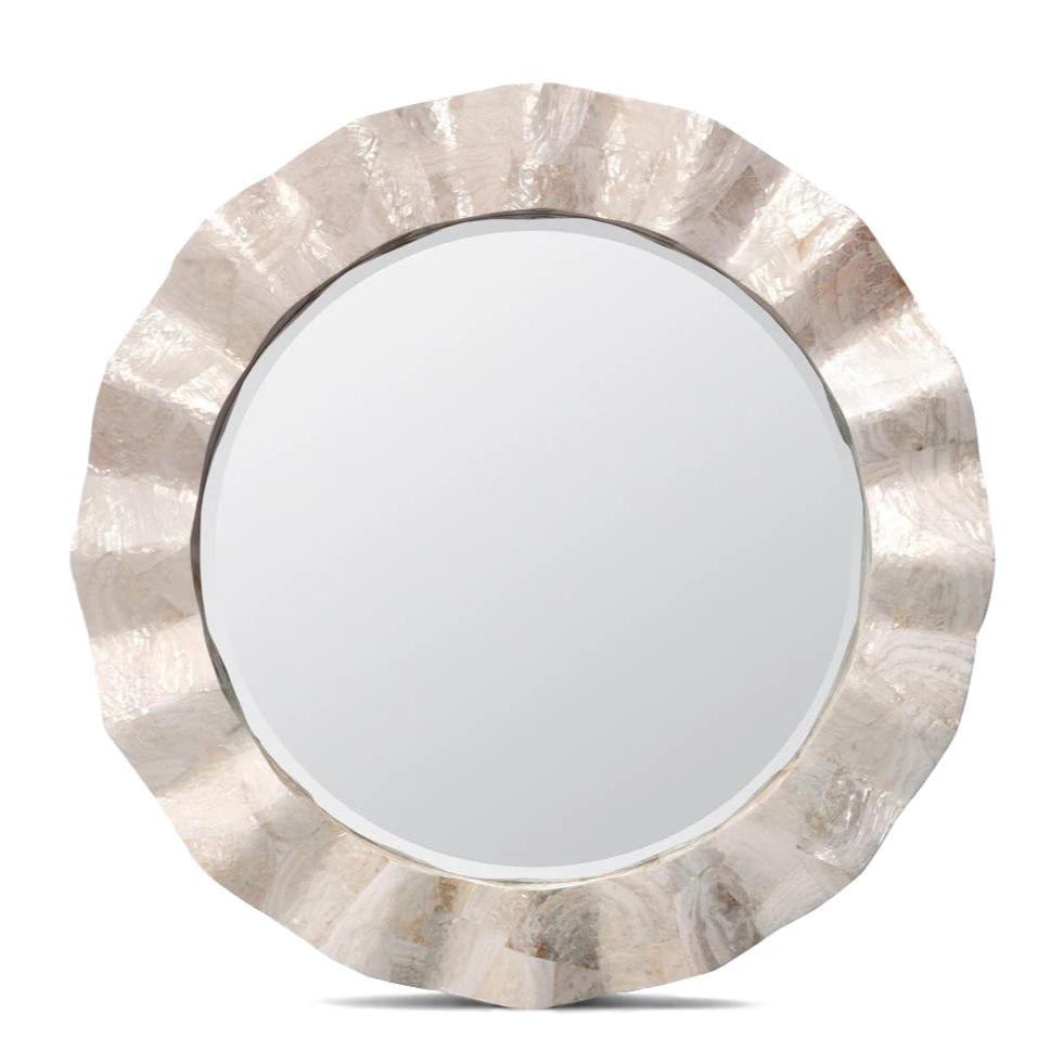 Made Goods Blake Mirror Kabibe round wall mirror shell 