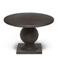 Cyril Round Dining Table Aged Gray Concrete
