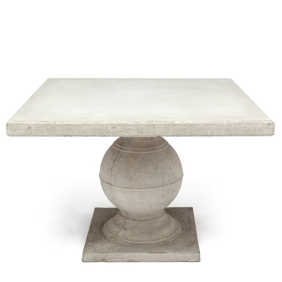 Made Goods Cyril Square Dining Table Aged White