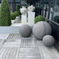 made goods molly large object rough gray reconstituted stone on patio