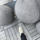 Made Goods Molly Objects Rough Gray Reconstituted Stone Detail on patio