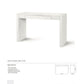 Bungalow 5 Odom Console Table White Tearsheet