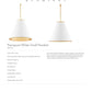 Currey & Company Pierrepont White Small Pendant Tearsheet