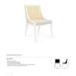 Bungalow 5 Raleigh Armchair White Tearsheet
