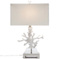 Made Goods Naia Table Lamp White Faux Coral