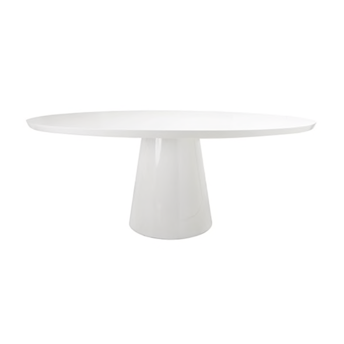 worlds away Jefferson dining table white lacquer