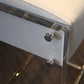 worlds away indy counter stool nickel and white showroom detail