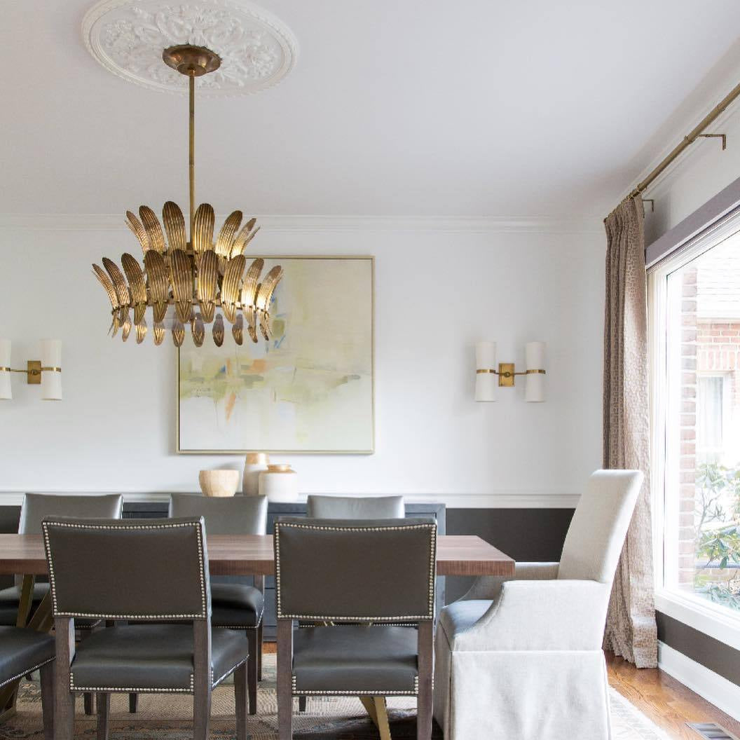 arteriors analise chandelier two tier dining room