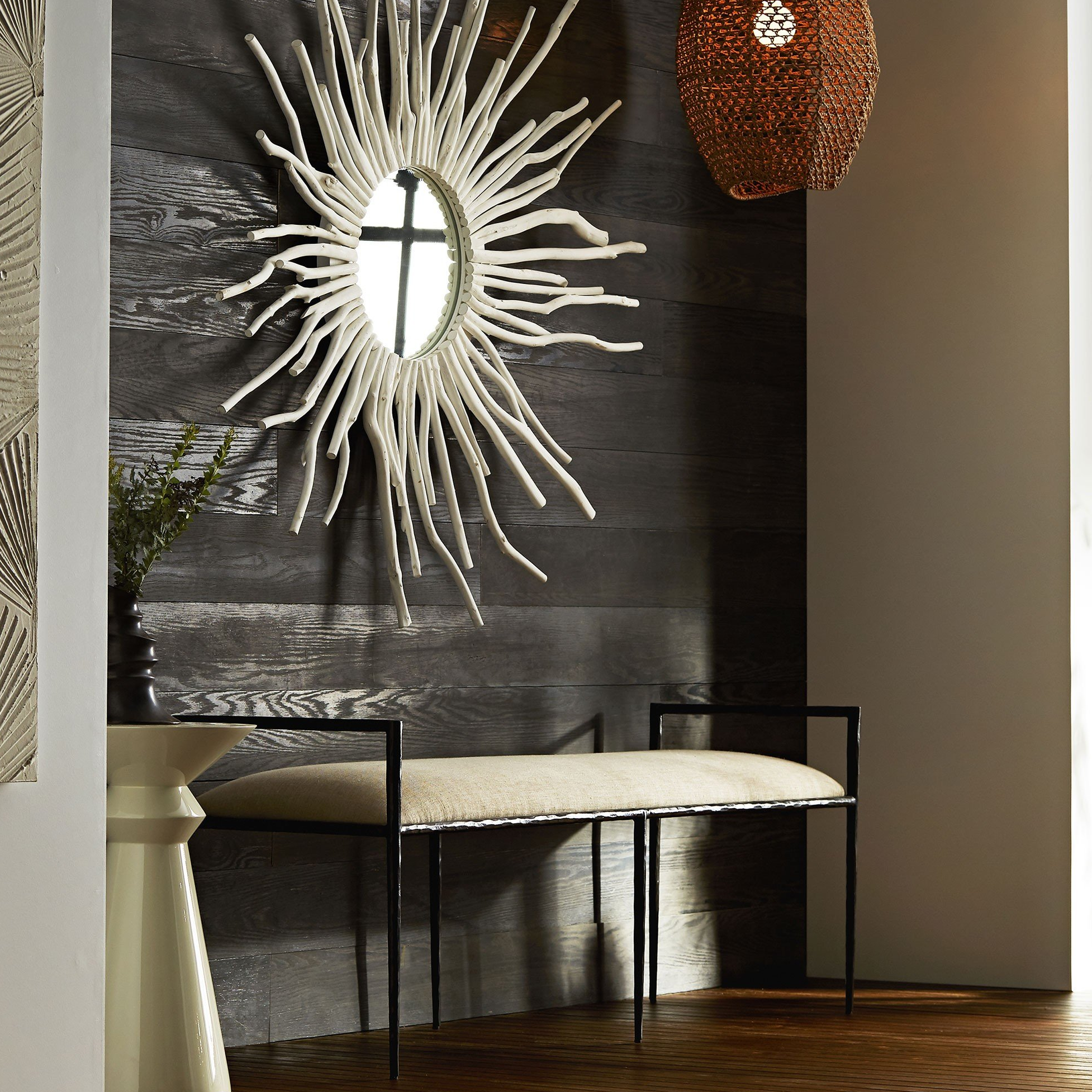 Arteries Home Barbana Bench Linen and Iron – CLAYTON GRAY HOME