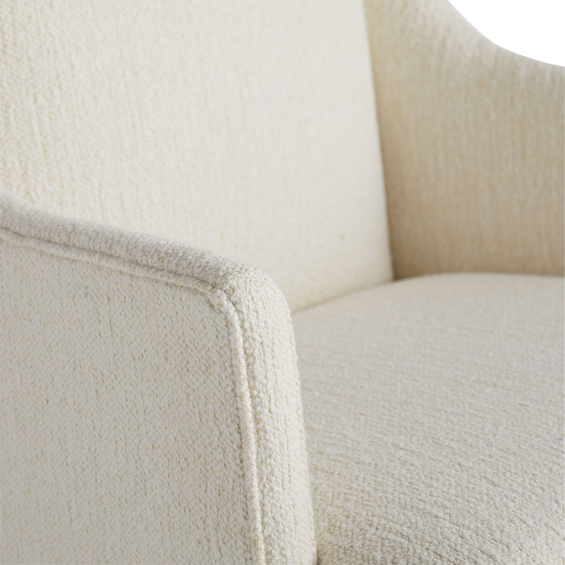 arteriors budelli wing chair cloud boucle grey ash arm