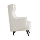 arteriors budelli wing chair cloud boucle grey ash side