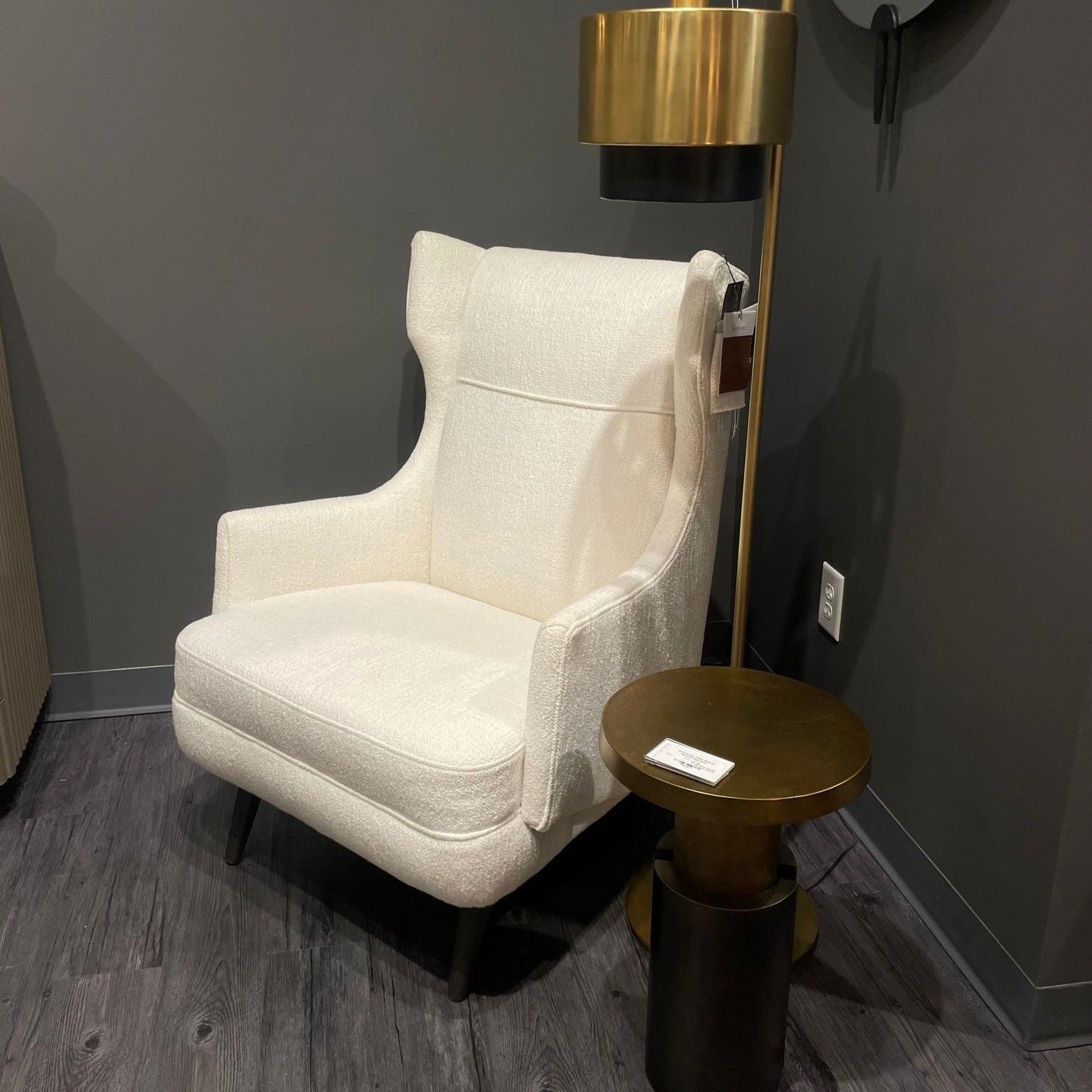 arteriors budelli wing chair market