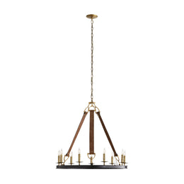 Arteriors Home Chaney Chandelier Leather and Antique Brass – CLAYTON ...