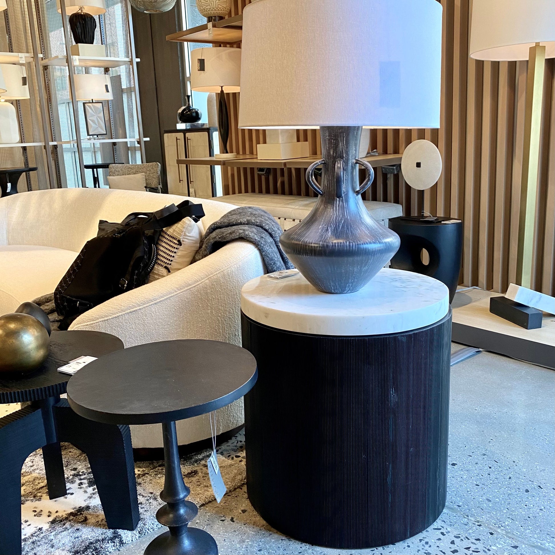 arteriors gregor side table styled