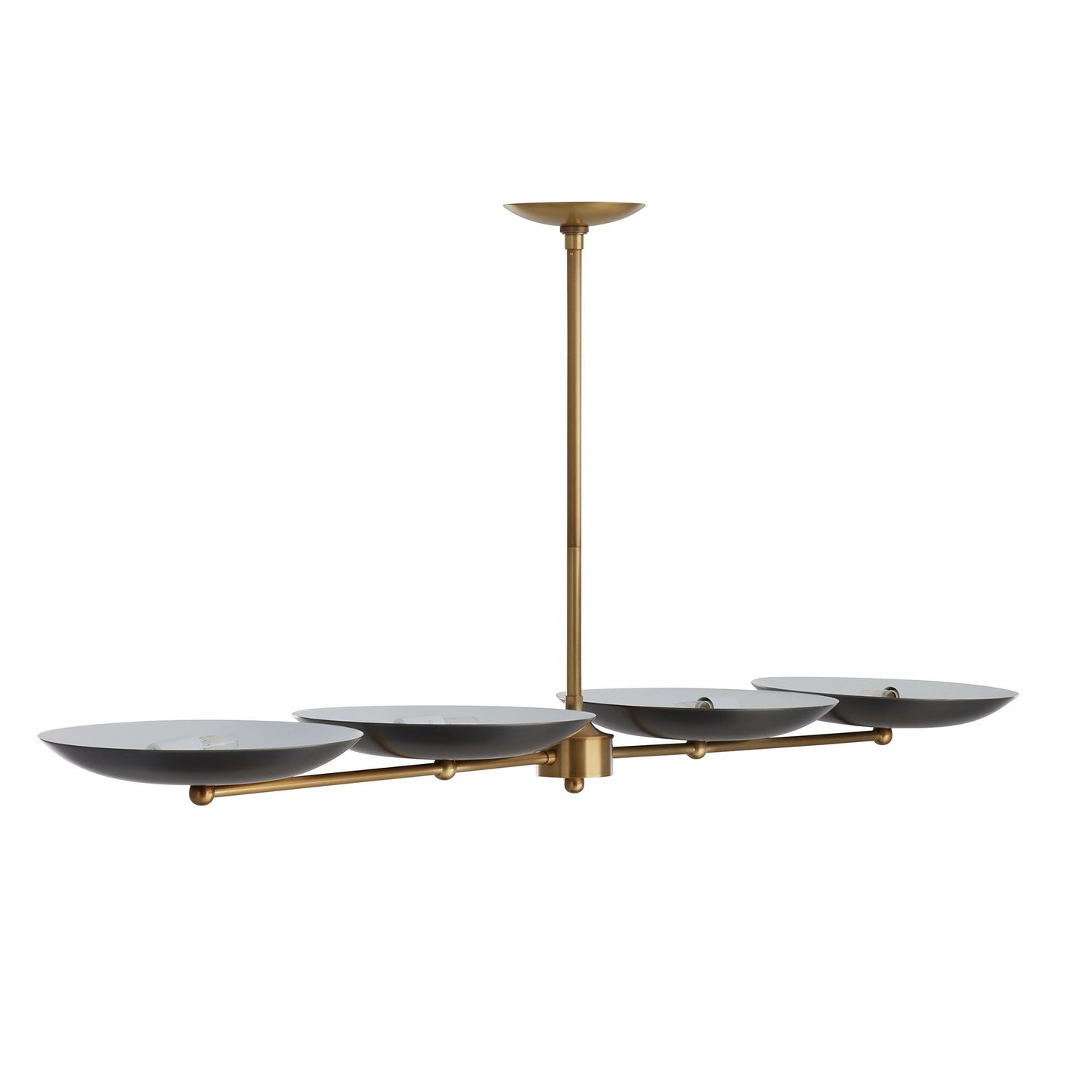 arteriors griffith linear chandelier bronze angle