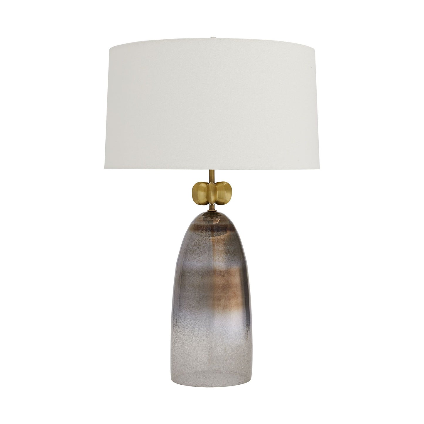 Haley Lamp Ombre Glass and Antique Brass