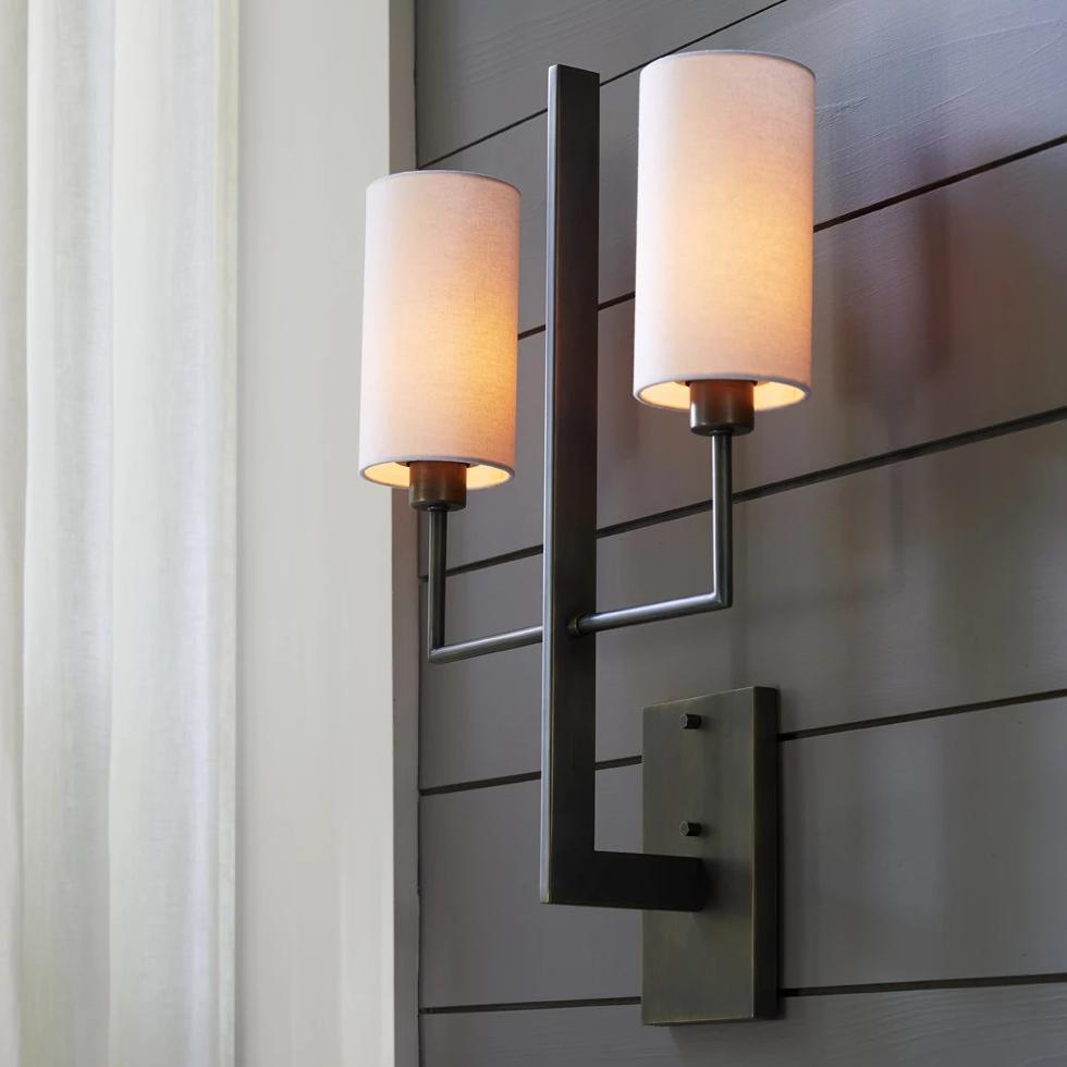 arteriors home blade sconce aged iron lifestyle