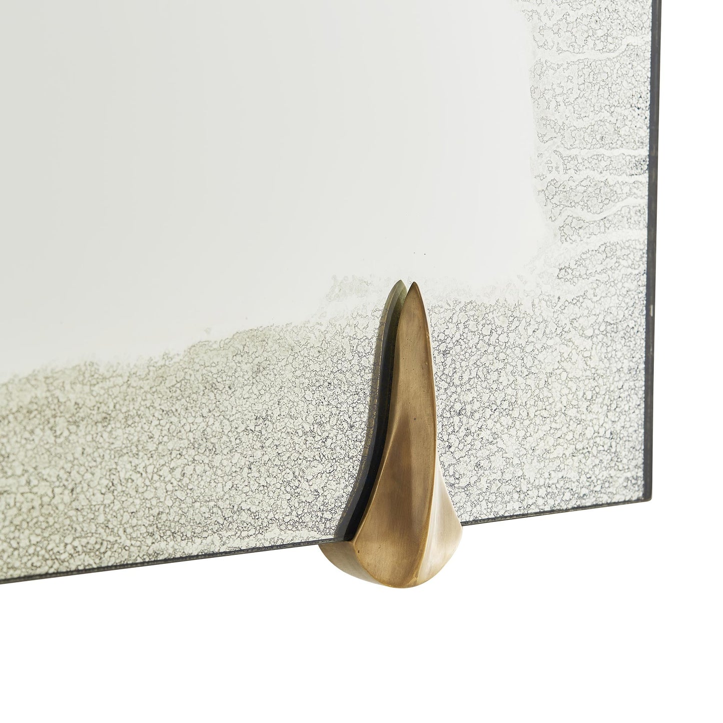 Arteriors Home Edged Talon Mirror Brass Floor Antiqued Cle