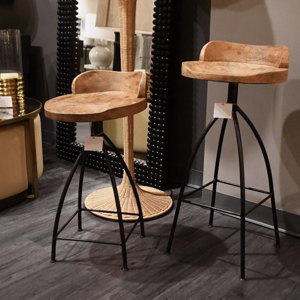 Low back swivel online counter stool