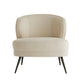 arteriors home kitts chair flax linen front