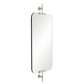 arteriors home madden mirror polished nickel side