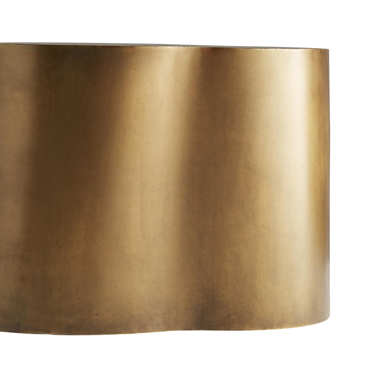 arteriors home meadow cocktail table brass bottom