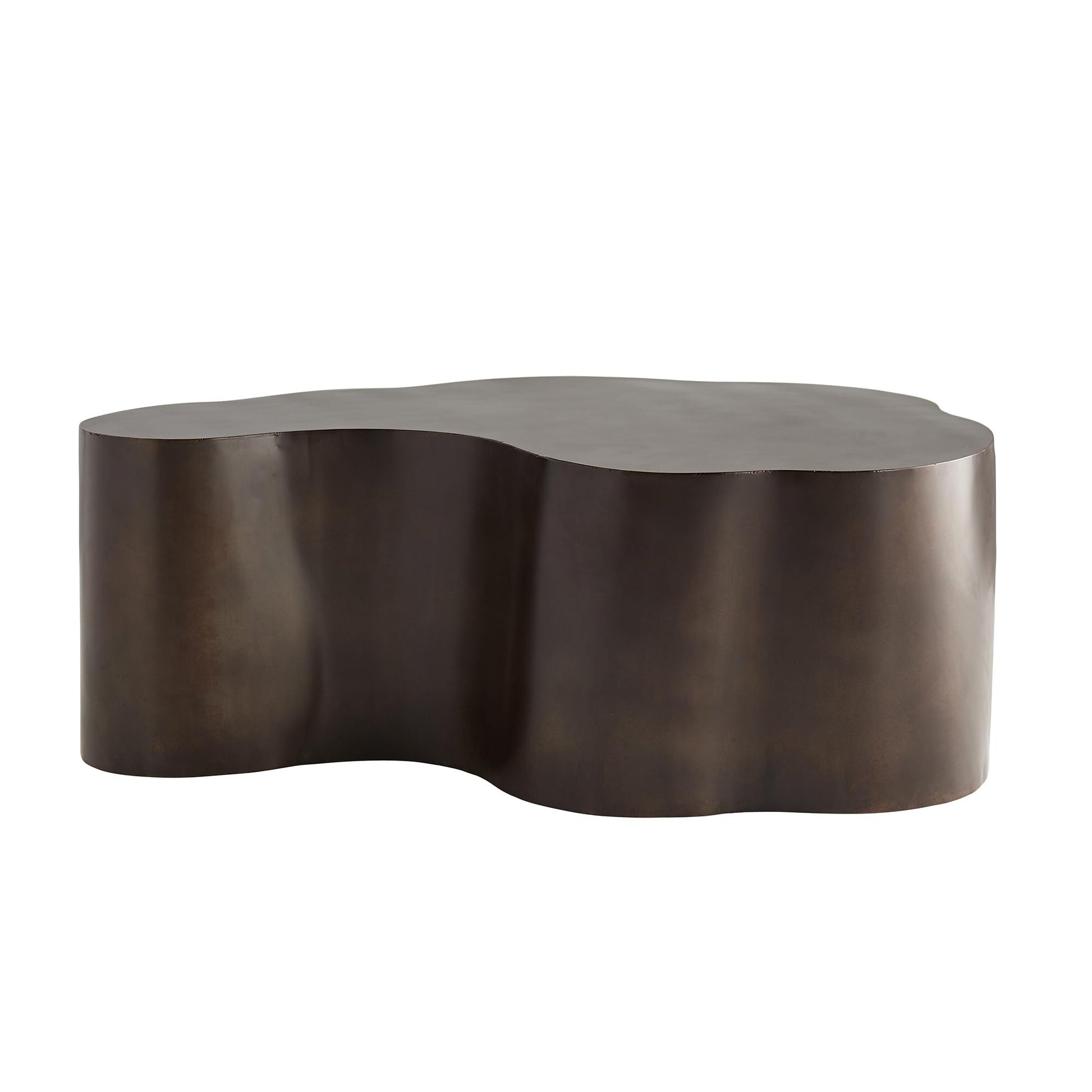 arteriors home meadow cocktail table bronze