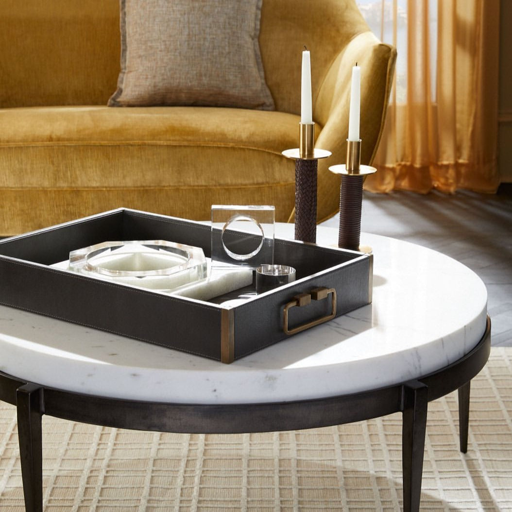 arteriors home miles tray styled