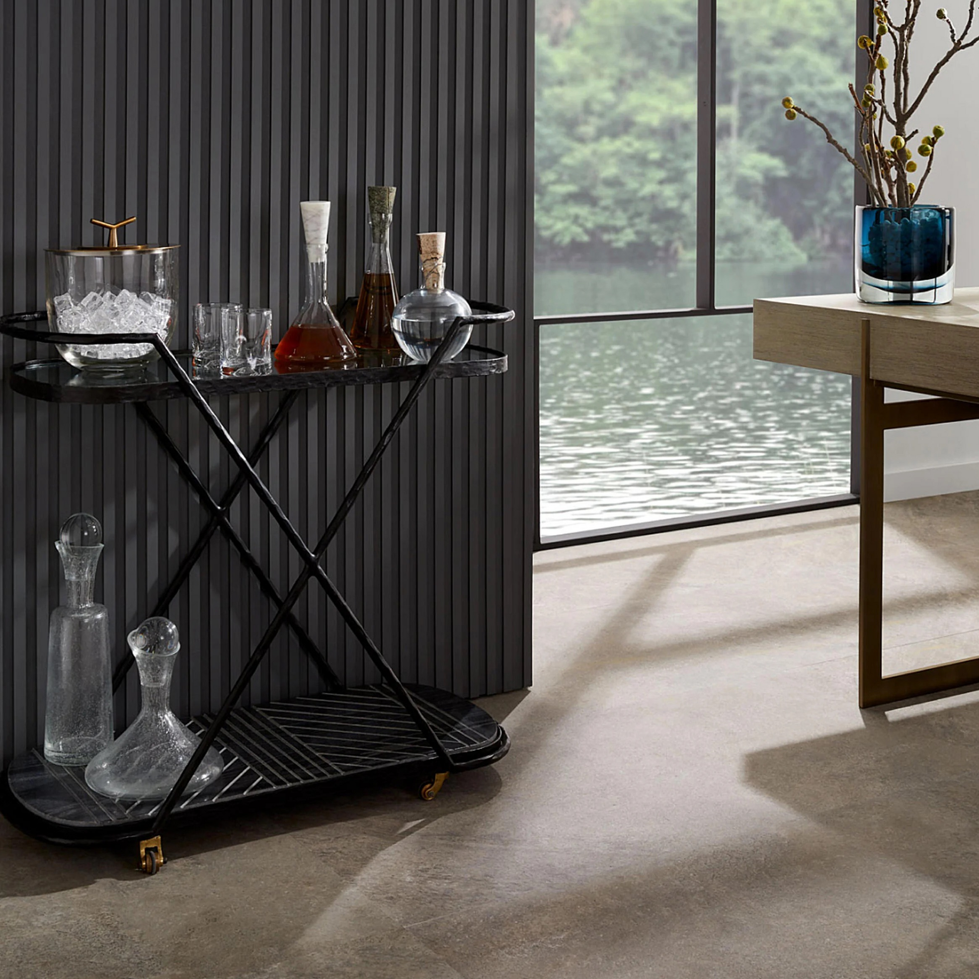 arteriors home oaklee decanters lifestyle