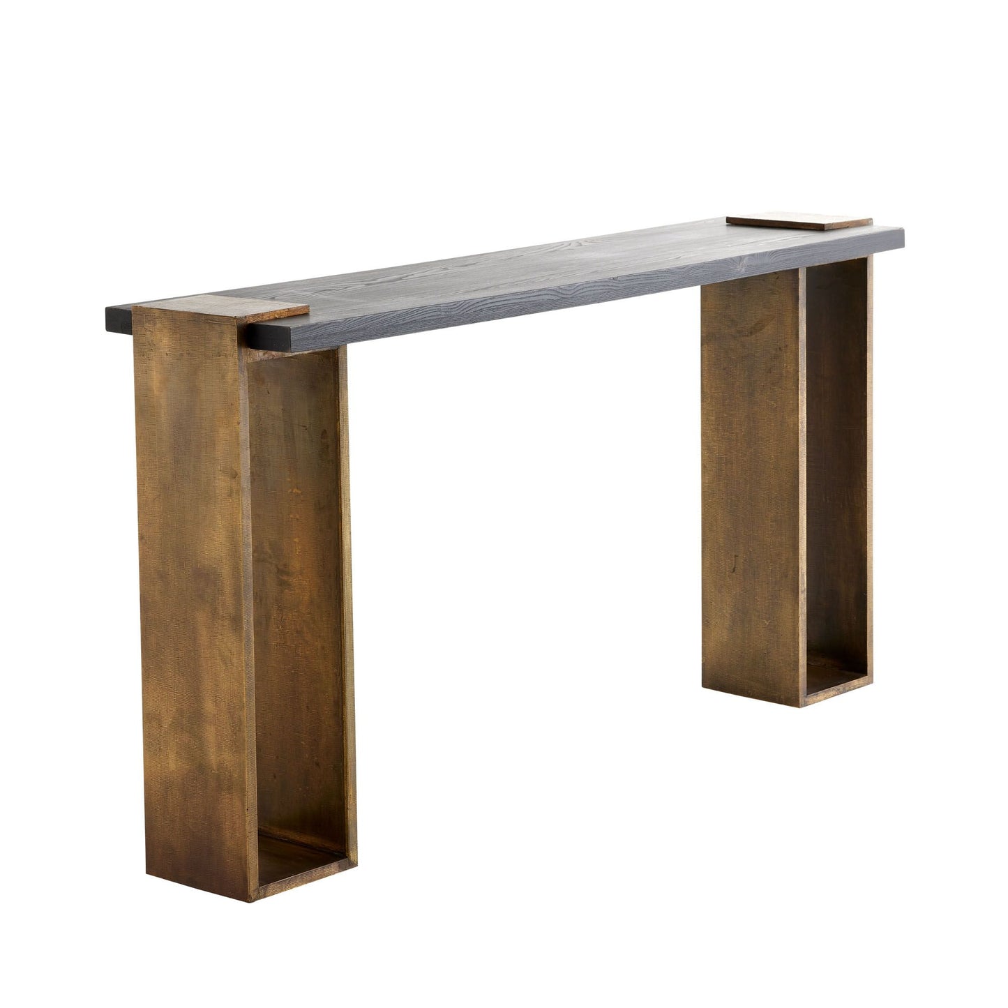 arteriors home orsen console side angle view