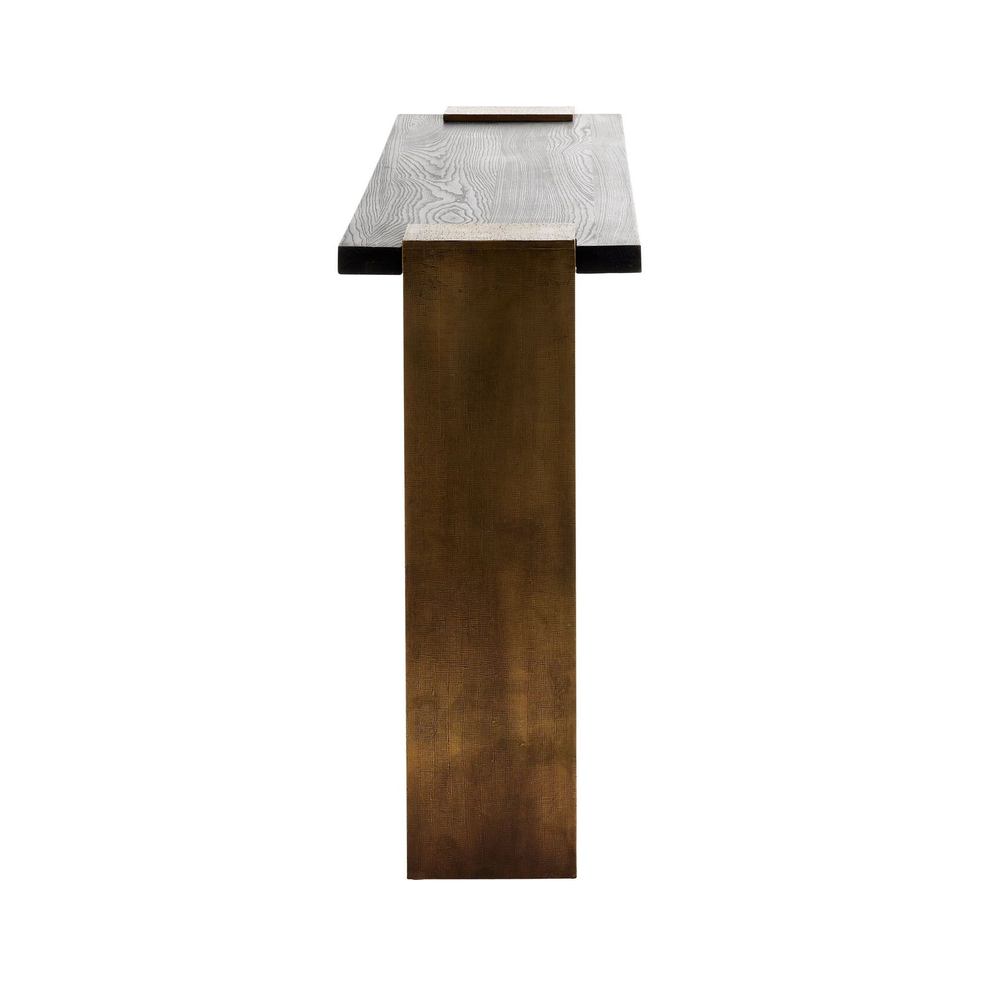 arteriors home orsen console side view