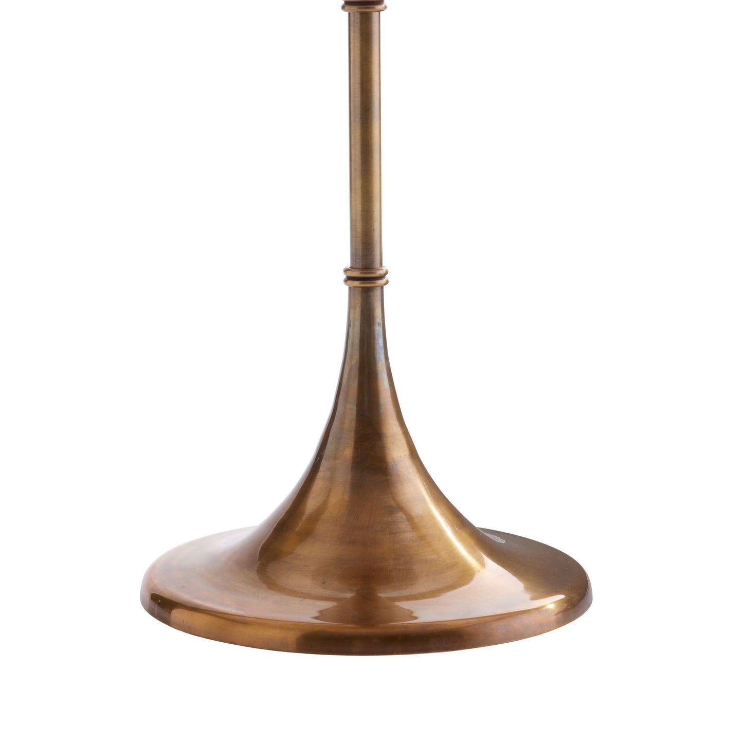 arteriors irving accent table vintage brass base