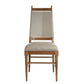 arteriors keegan dining chair morel leather front