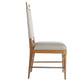 arteriors keegan dining chair morel leather side
