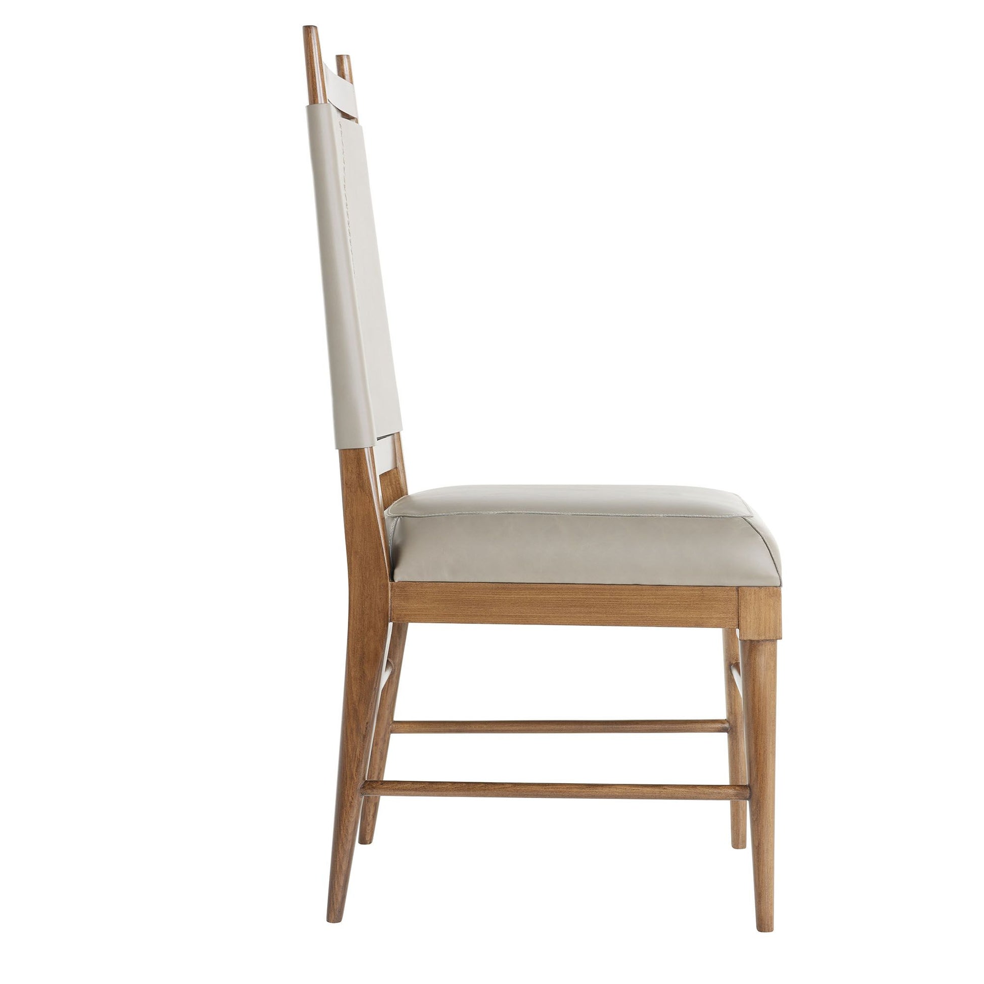 arteriors keegan dining chair morel leather side