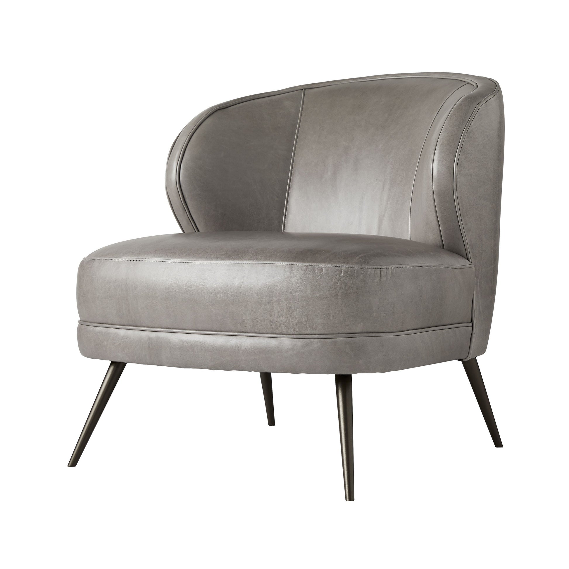 arteriors kitts chair mineral gray leather