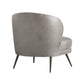 arteriors kitts chair mineral gray leather back