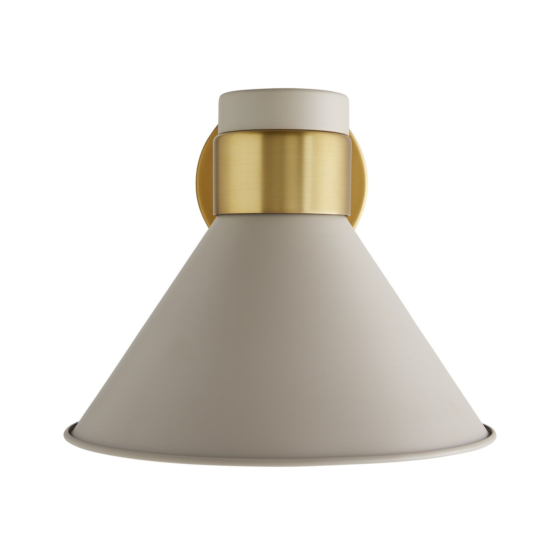 arteriors lane sconce taupe front
