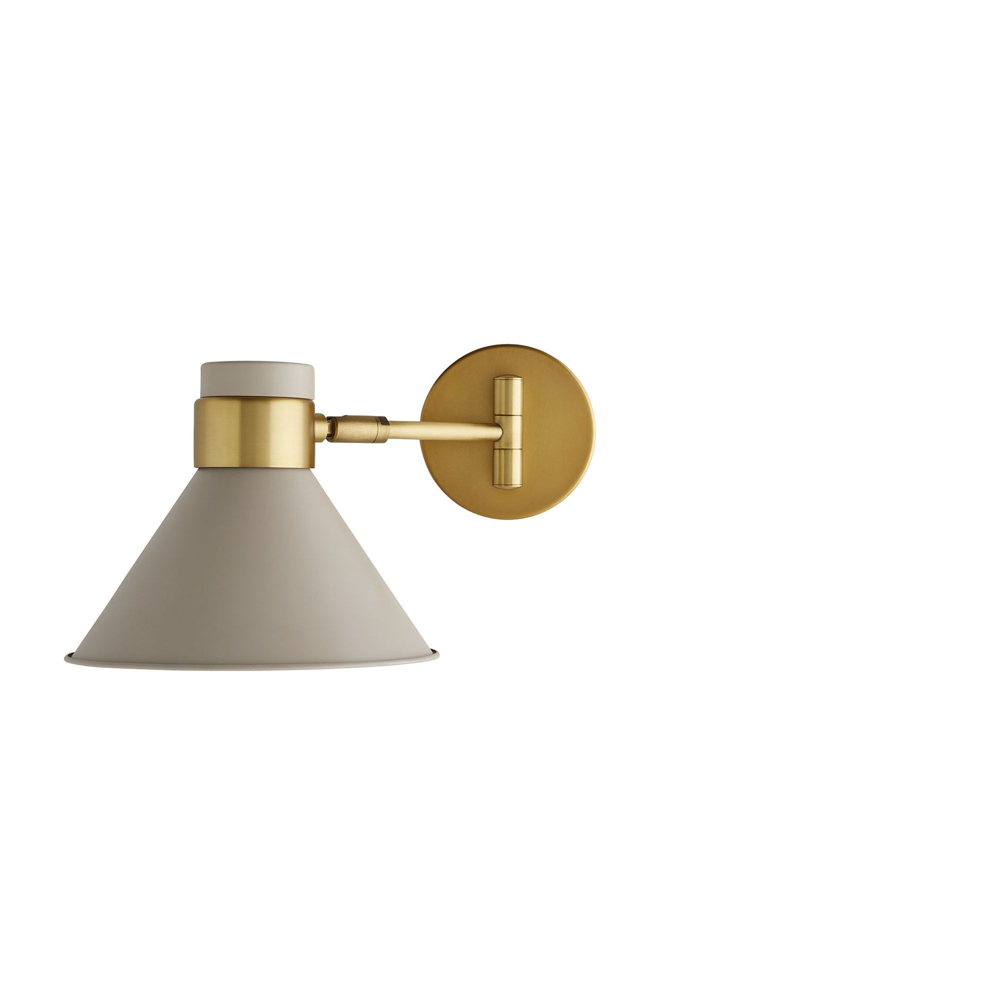 arteriors lane sconce taupe side