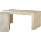arteriors marsh cocktail table bench  shown with marsh end table