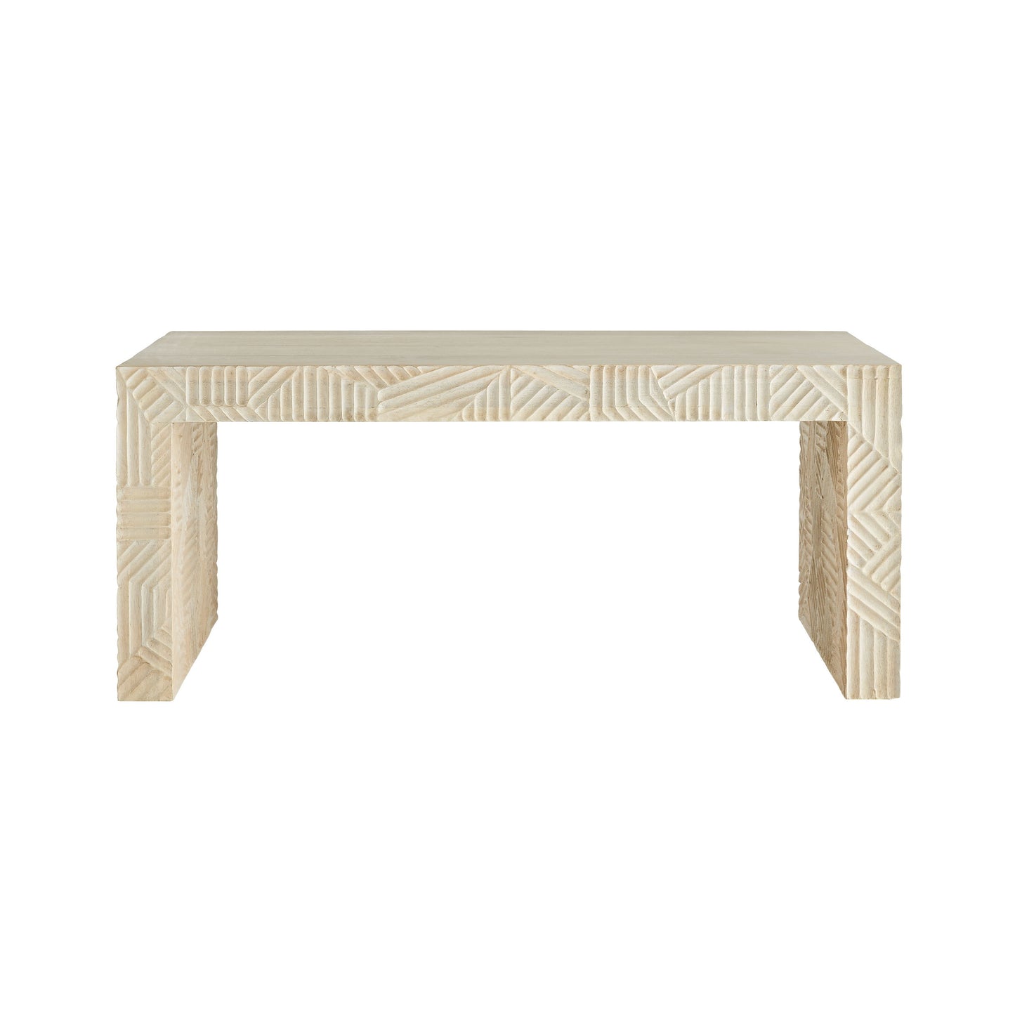 arteriors marsh cocktail table bench front