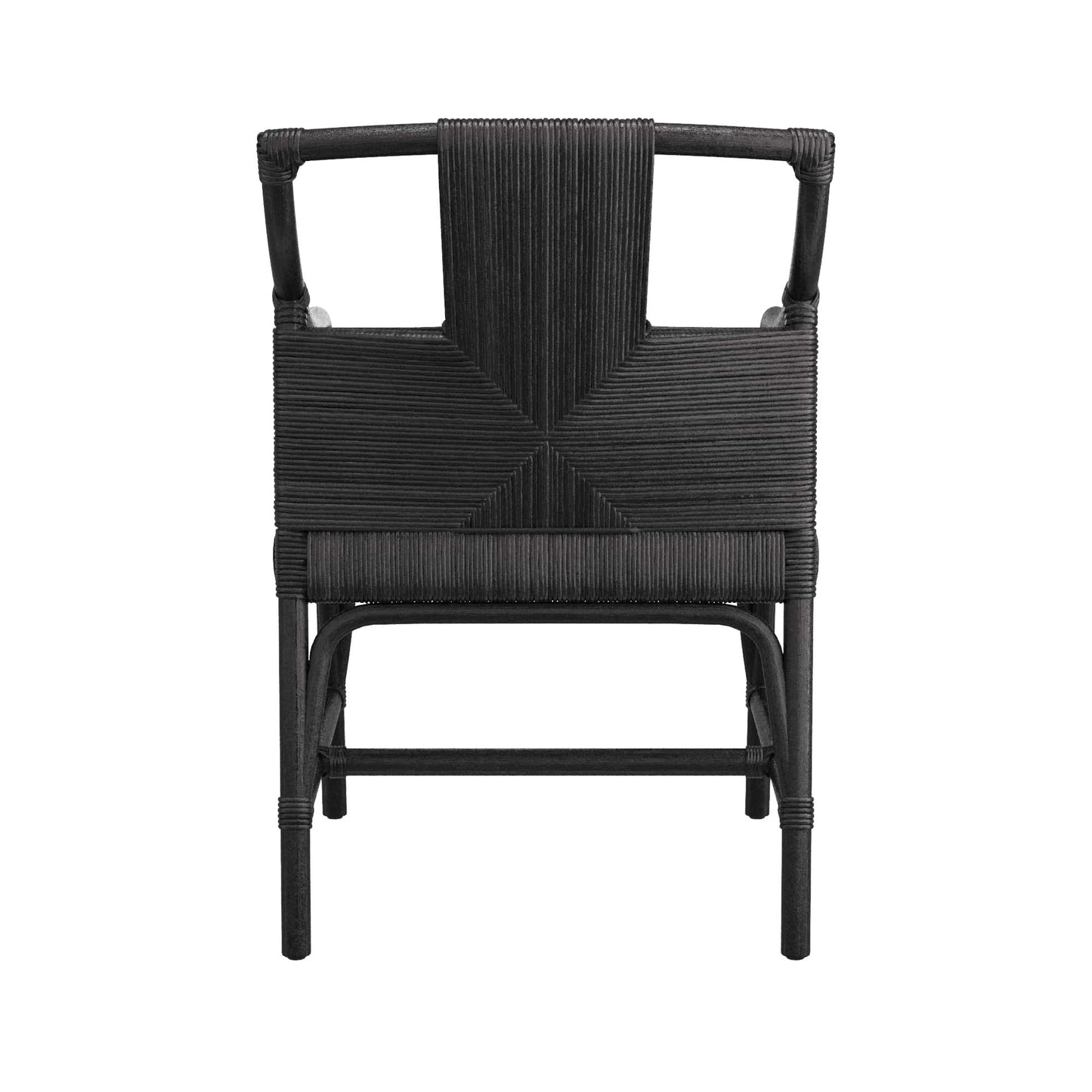 arteriors newton dining chair black back