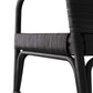 arteriors newton dining chair black detail
