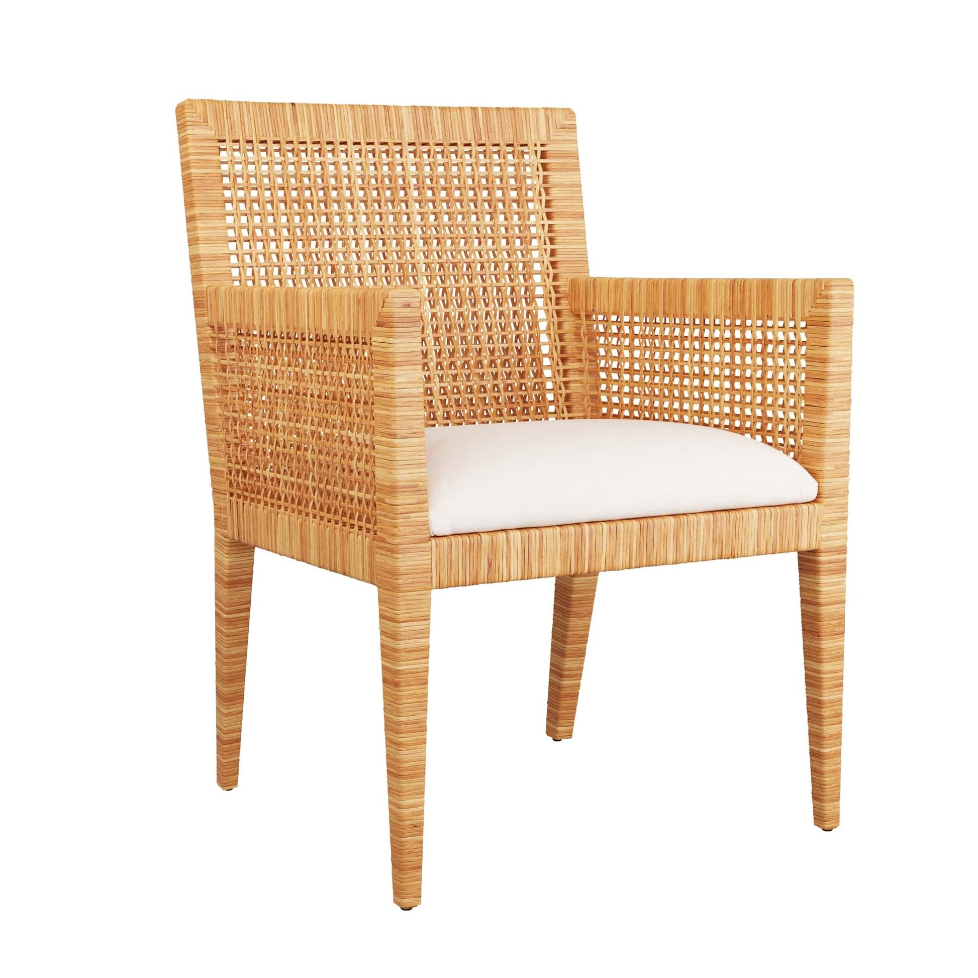 arteriors palmer dining chair angle