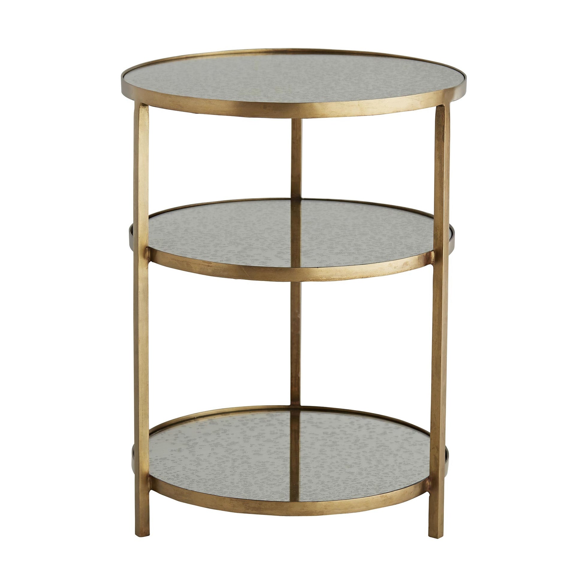 arteriors home percy end table antique brass