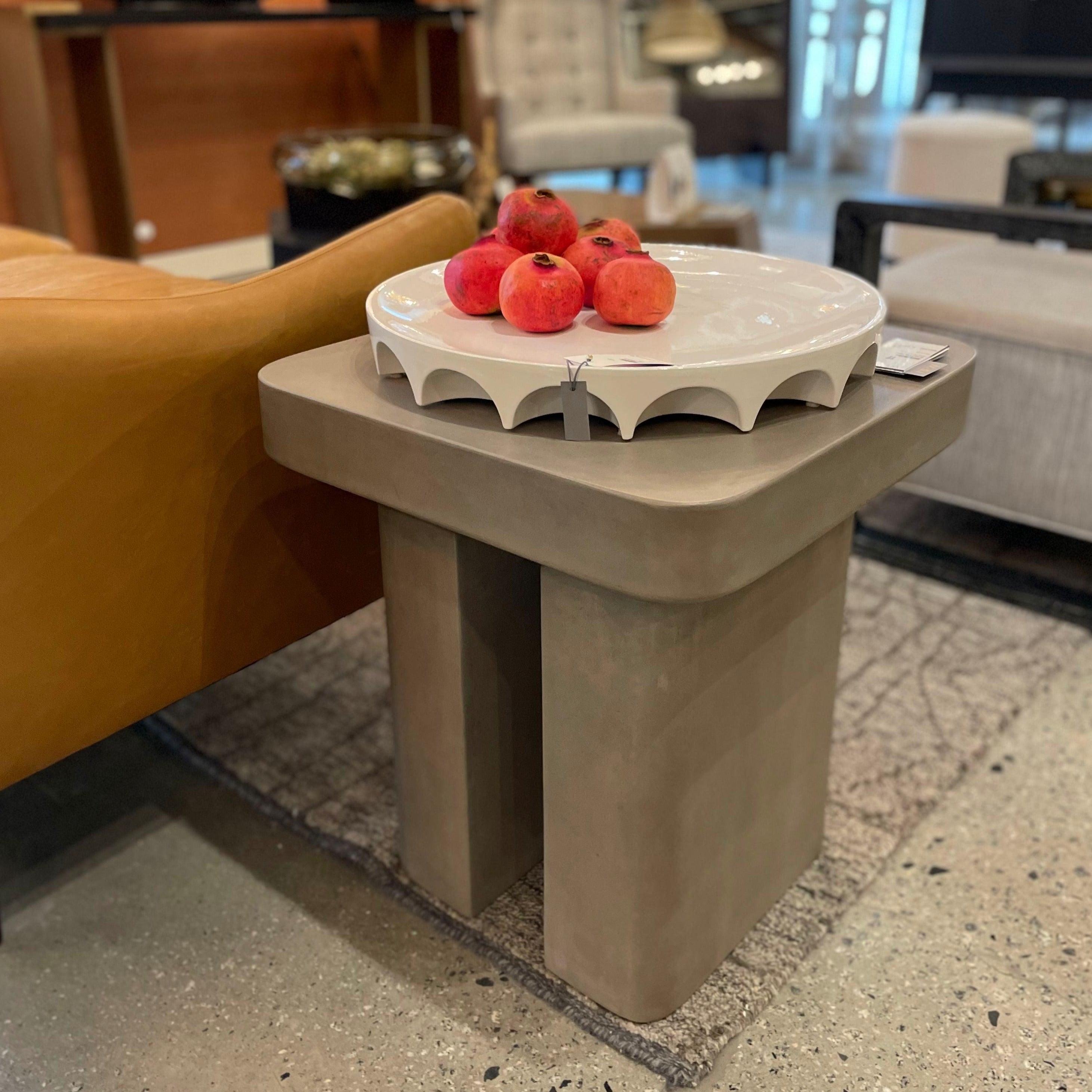 Spiazzo End Table Concrete Stone