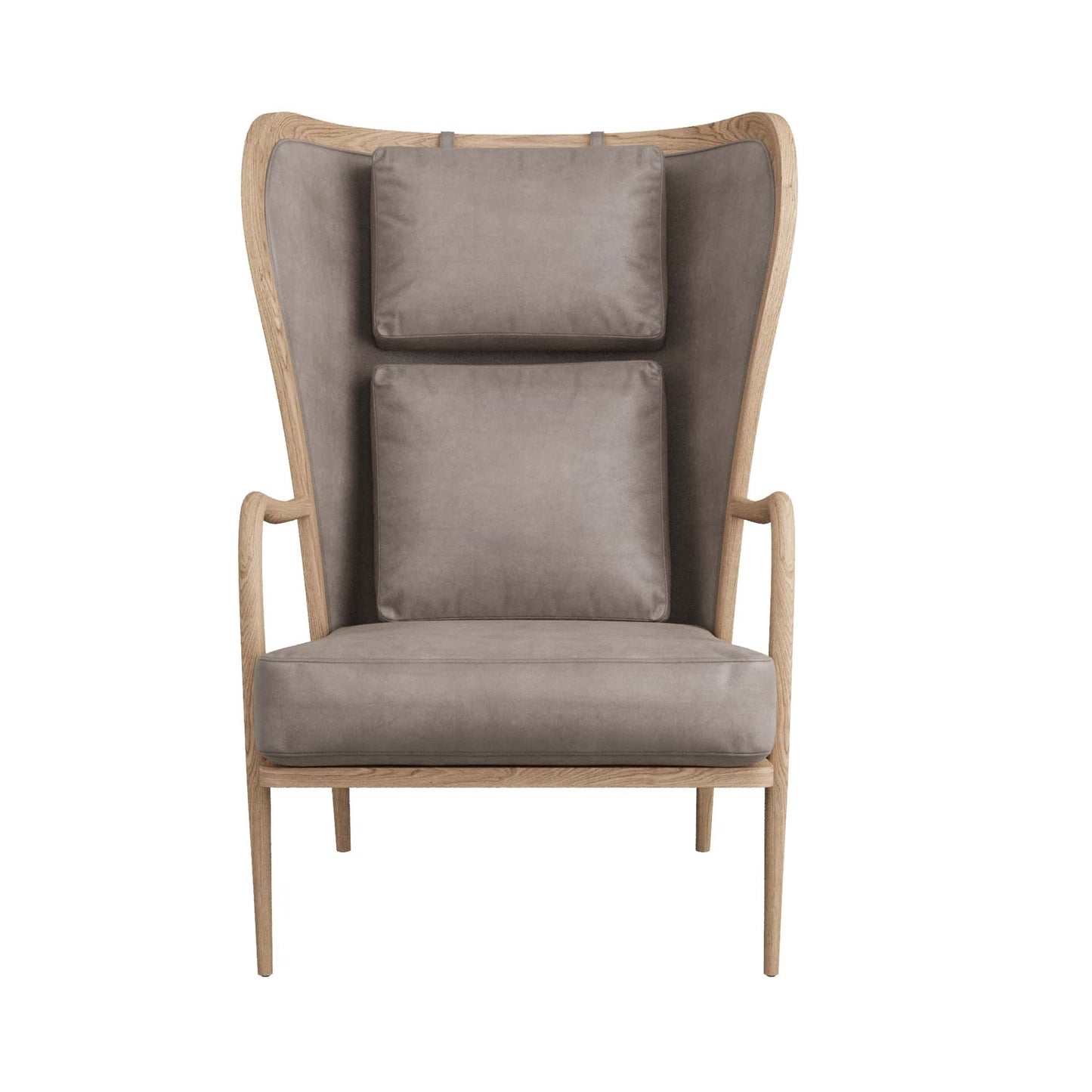 arteriors stassi wing chair front